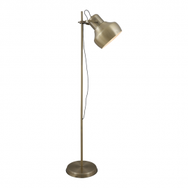 Telbix-Grande Floor Lamp - Antique brass Nickel